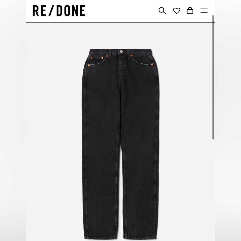 Re/Done women’s Dark Relaxed Jeans like new